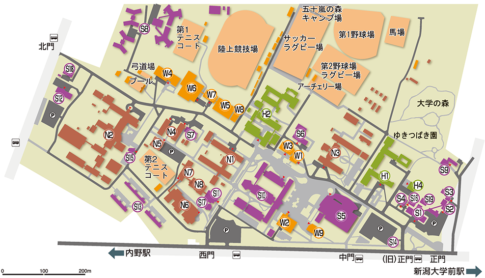 新潟大学キャンパスマップ